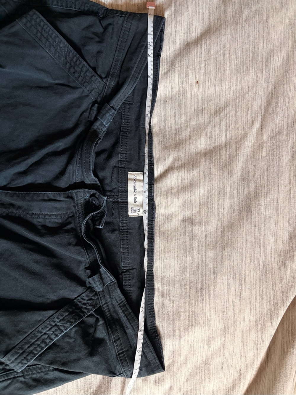 Abercrombie & Fitch Black Wide Leg Cargo Pants - Picture 9 of 10